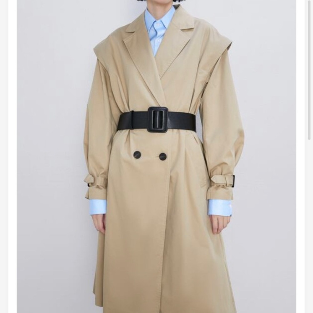 Zara double breasted trench coat
